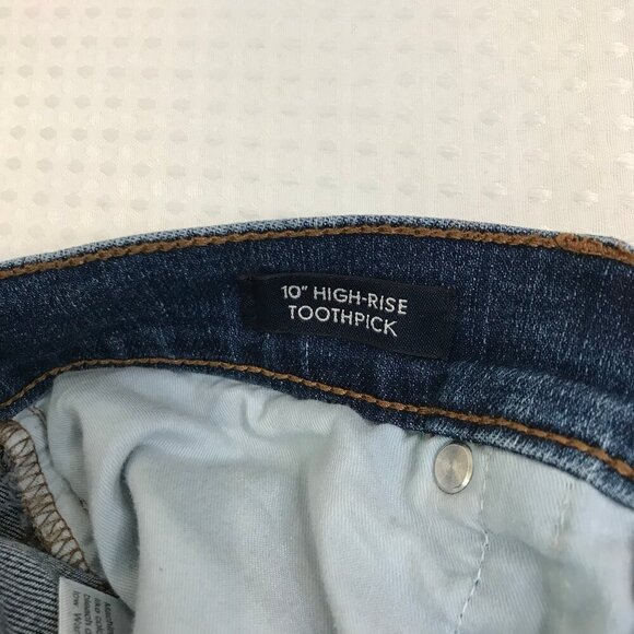 J. CREW WOMENS DISTRESSED BUTTON FLY HIGH RISEJEANS SIZE 29T - Picture 5 of 10